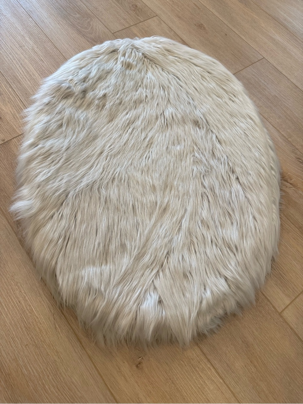 SOLD OUT Grey PupRug Mini Faux Fur Orthopedic Dog Bed